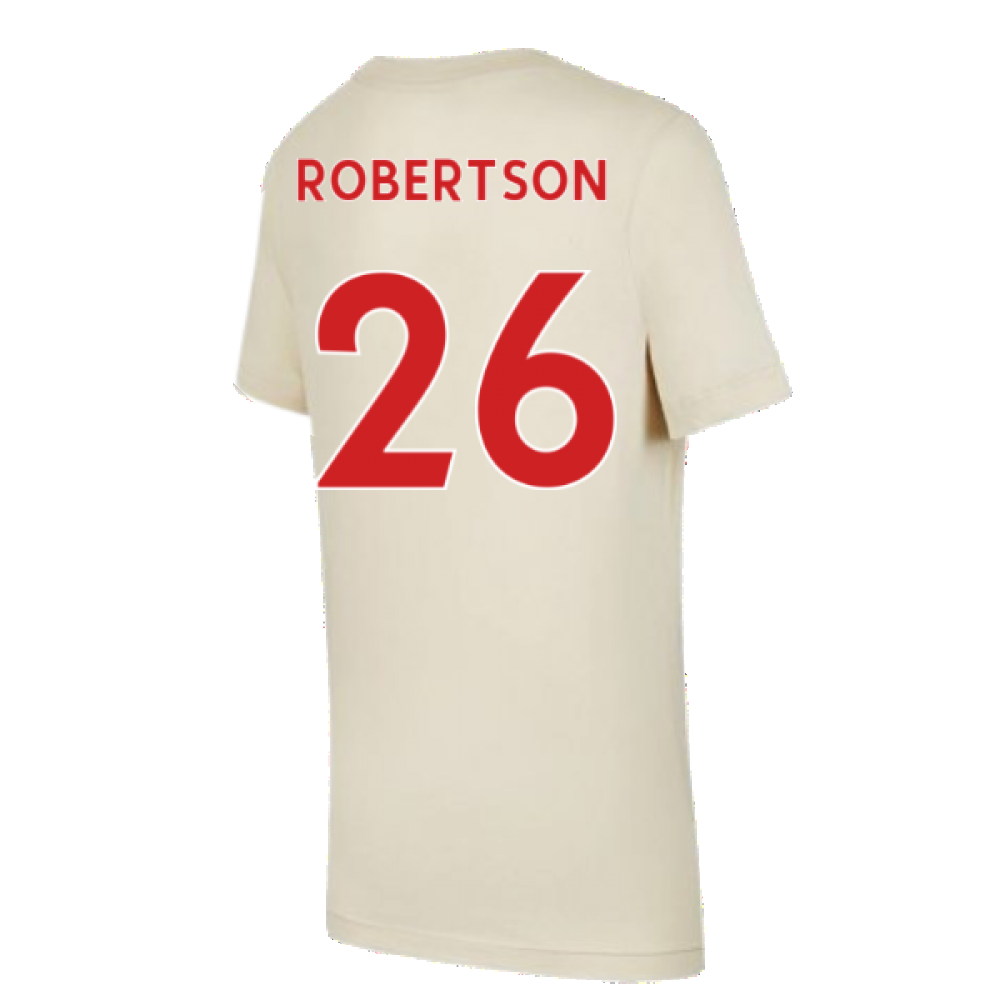 Liverpool 2021-2022 Evergreen Crest Tee (Fossil) - Kids (ROBERTSON 26)