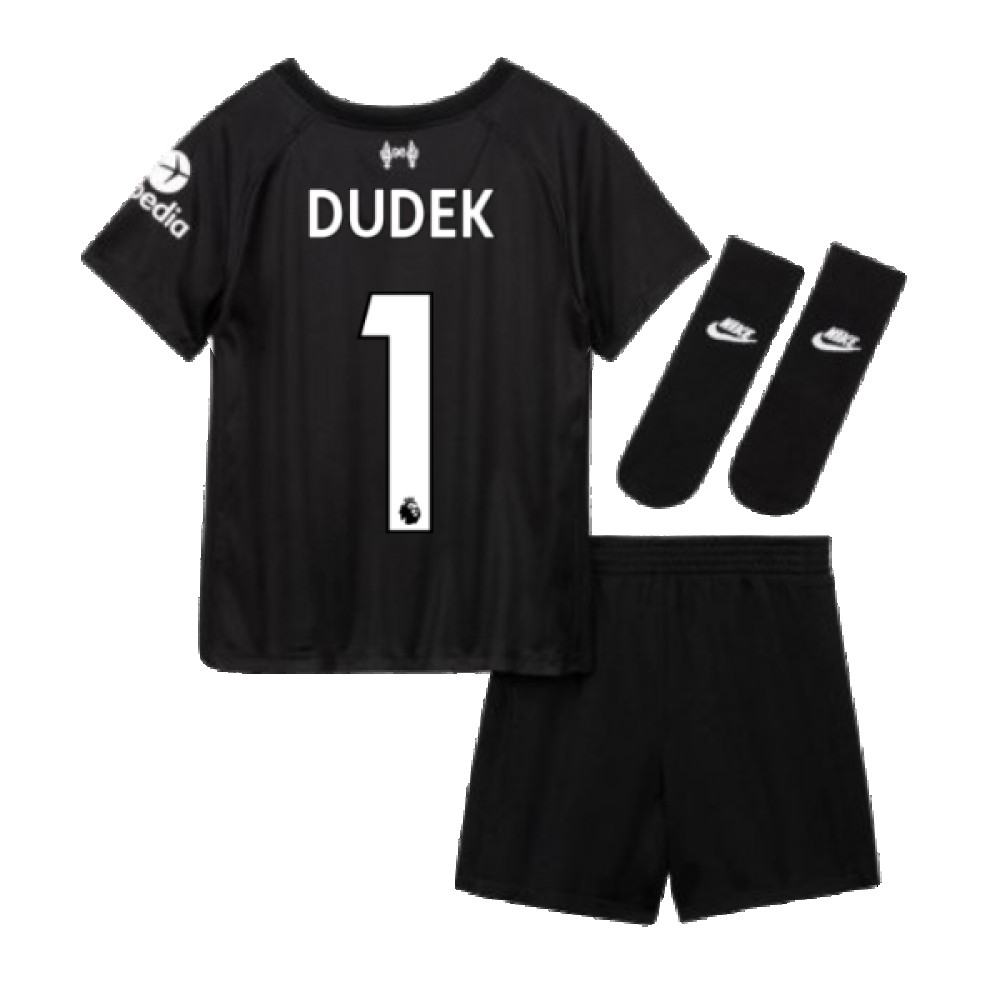 Liverpool 2021-2022 Goalkeeper Baby Kit (Black) (Dudek 1)