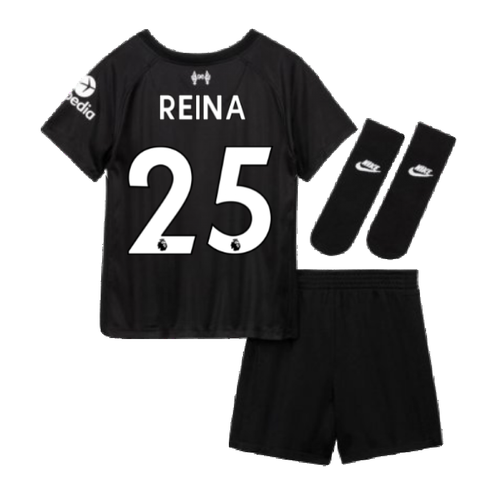 Liverpool 2021-2022 Goalkeeper Baby Kit (Black) (Reina 25)