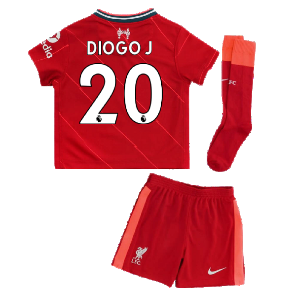 Liverpool 2021-2022 Home Little Boys Mini Kit (DIOGO J. 20)