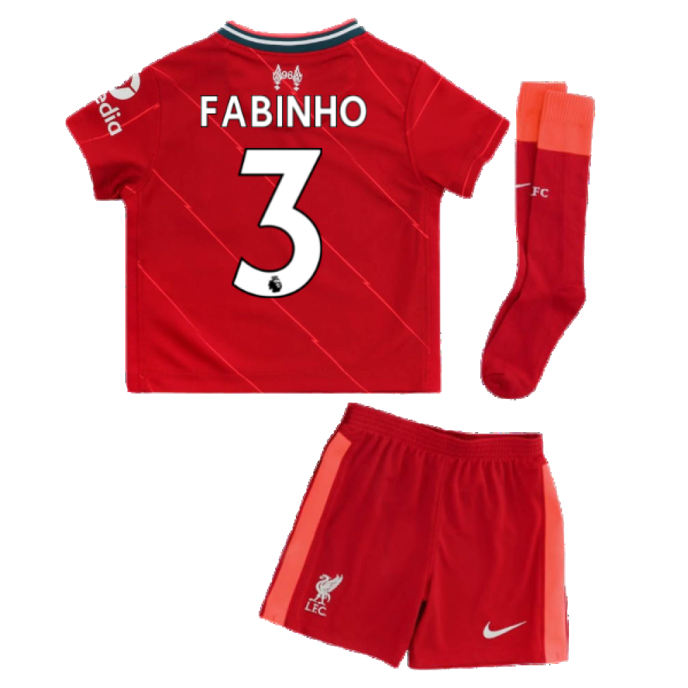 Liverpool 2021-2022 Home Little Boys Mini Kit (FABINHO 3)