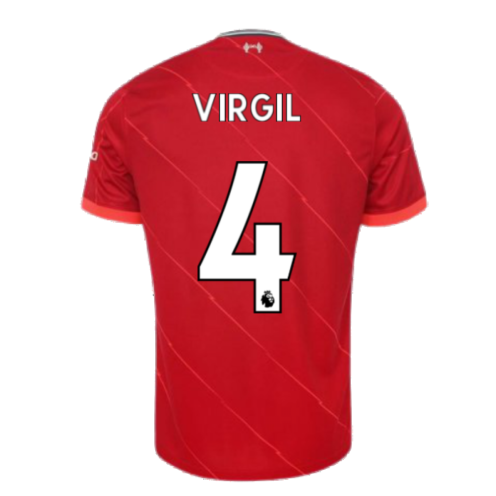 Liverpool 2021-2022 Home Shirt (Kids) (VIRGIL 4)