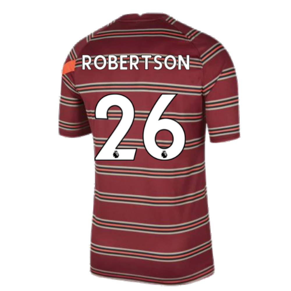 Liverpool 2021-2022 Pre-Match Training Shirt (Red) - Kids (ROBERTSON 26)