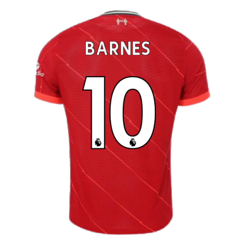 Liverpool 2021-2022 Vapor Home Shirt (BARNES 10)