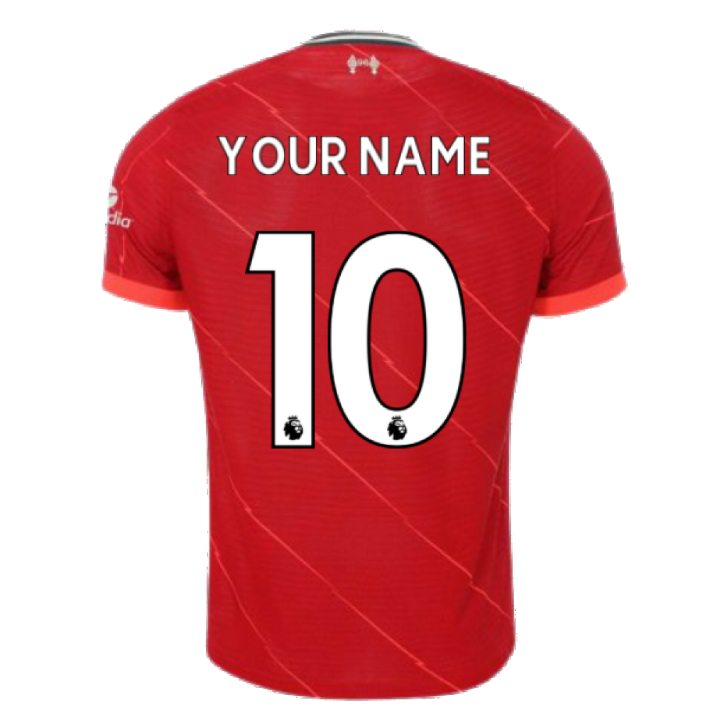 Liverpool 2021-2022 Vapor Home Shirt (Your Name)