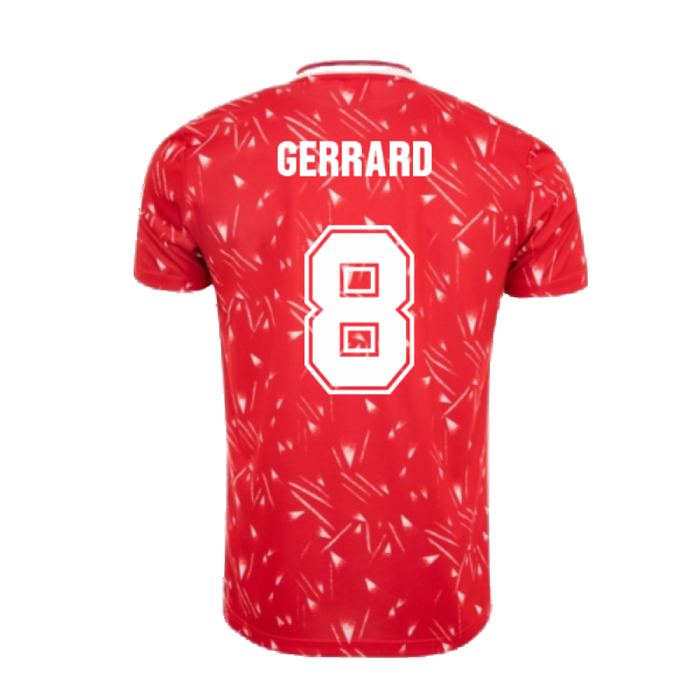 Liverpool FC 1990 Retro Football Shirt (GERRARD 8)