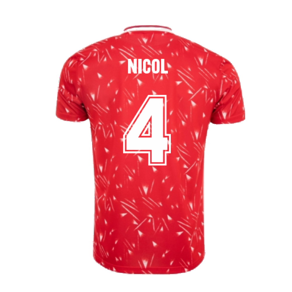 Liverpool FC 1990 Retro Football Shirt (Nicol 4)