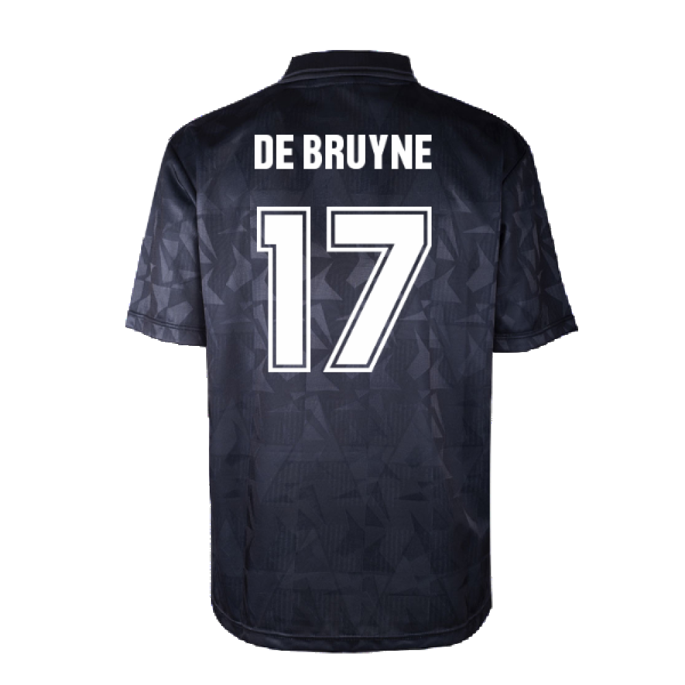 Man City 1990 Blackout Retro Shirt (DE BRUYNE 17)