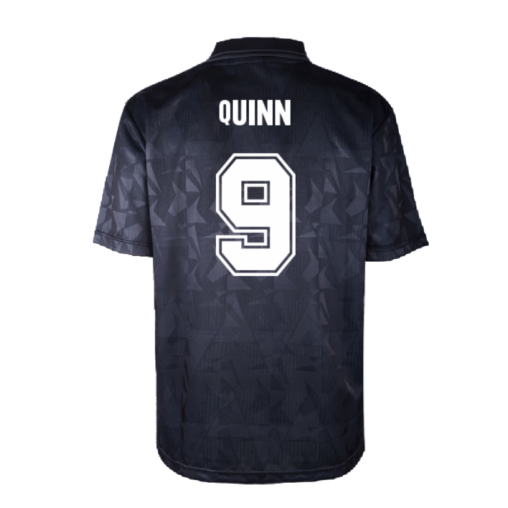 Man City 1990 Blackout Retro Shirt (QUINN 9)