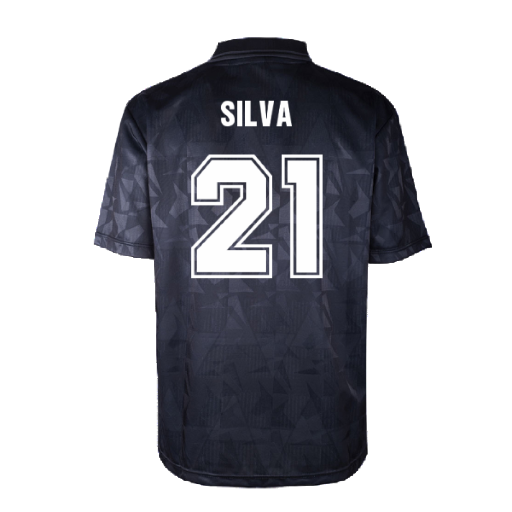 Man City 1990 Blackout Retro Shirt (SILVA 21)