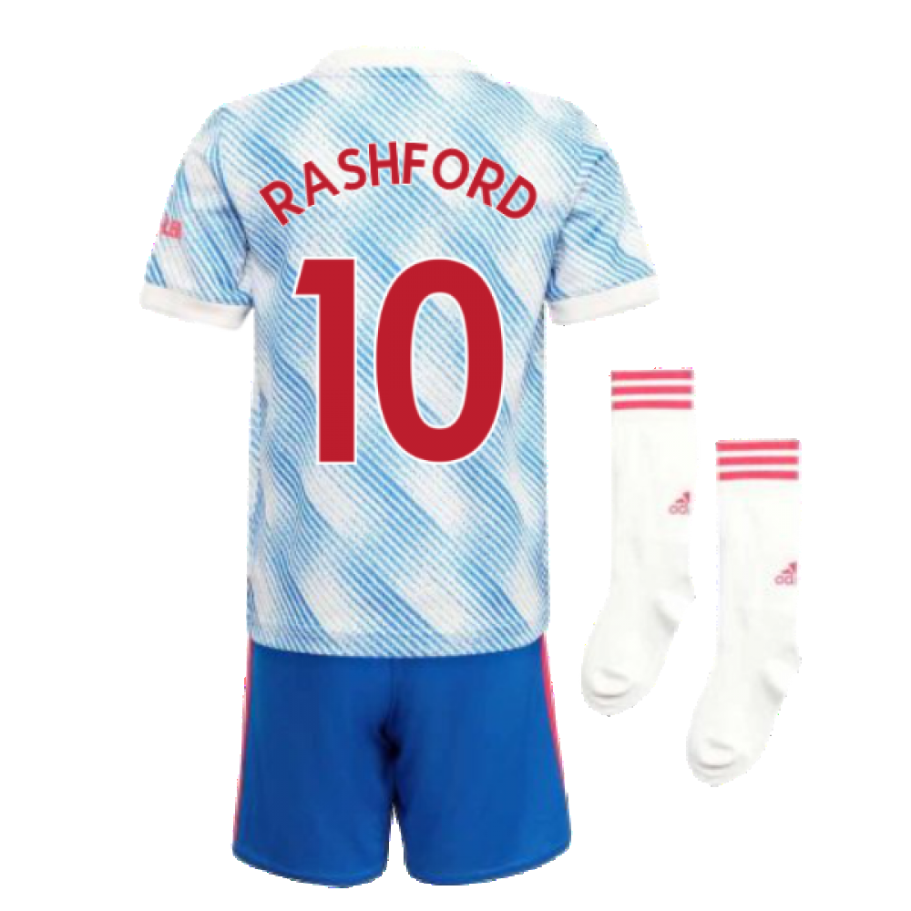 Man Utd 2021-2022 Away Mini Kit (RASHFORD 10)