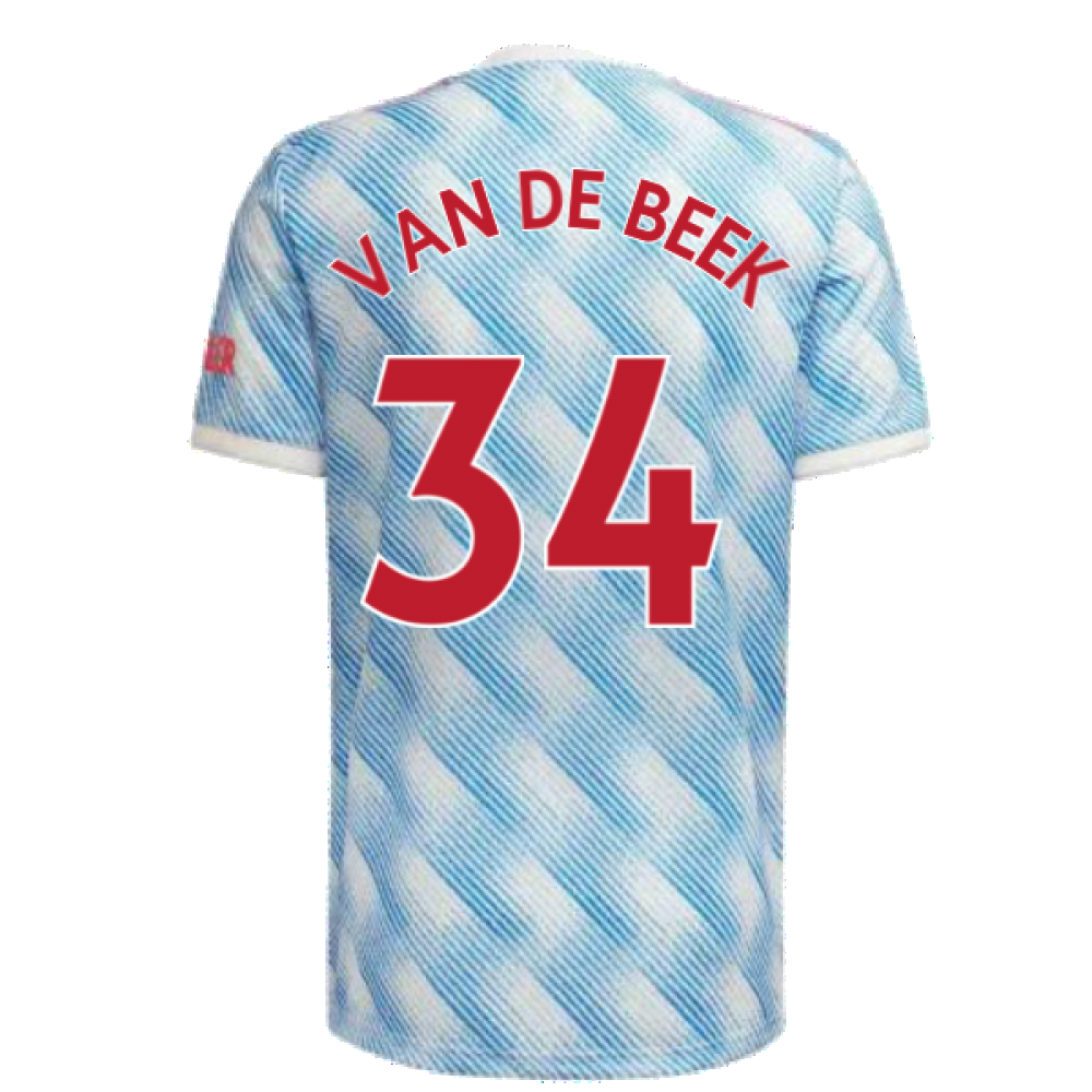 Man Utd 2021-2022 Away Shirt (VAN DE BEEK 34)