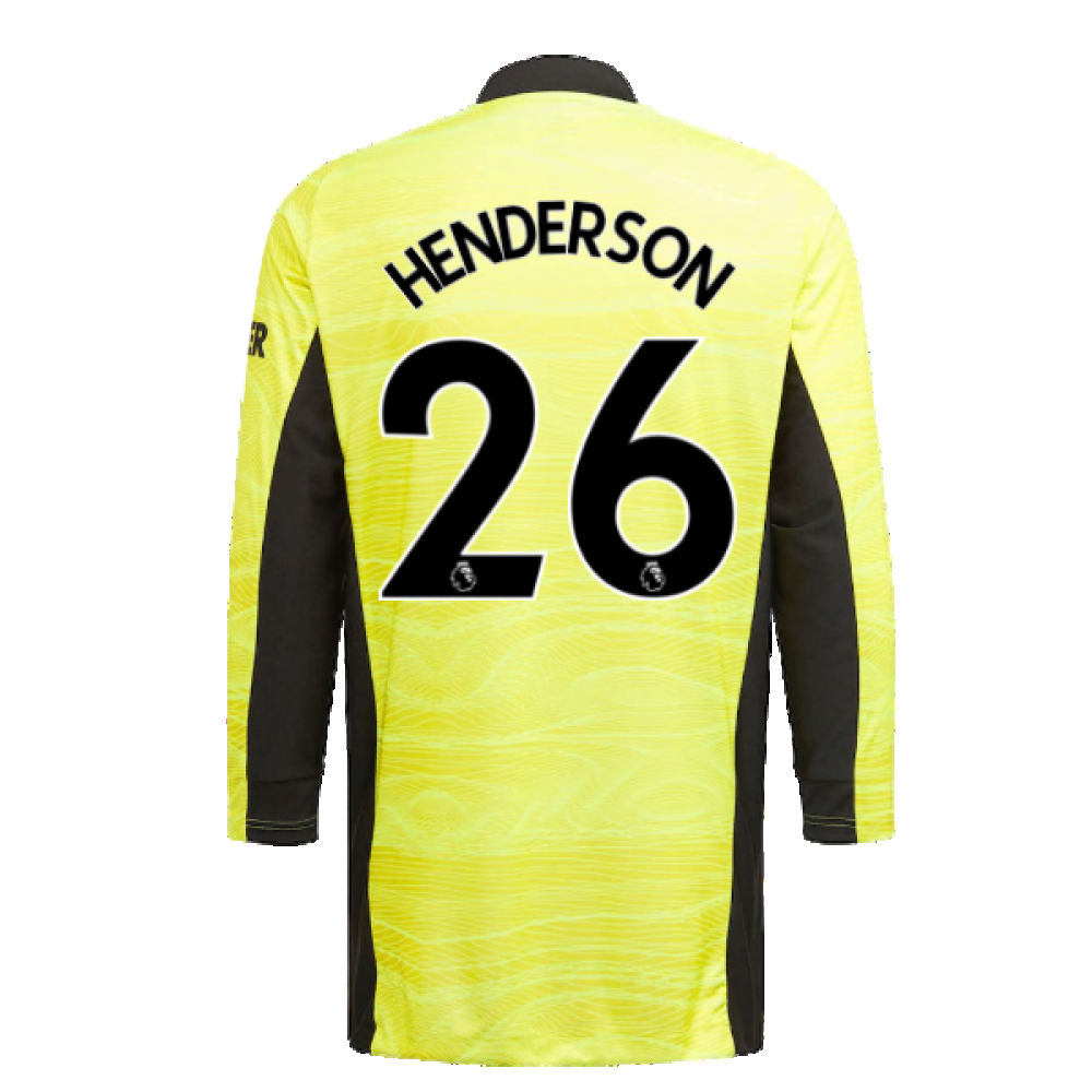 Man Utd 2021-2022 Home Goalkeeper Shirt (Yellow) (HENDERSON 26)