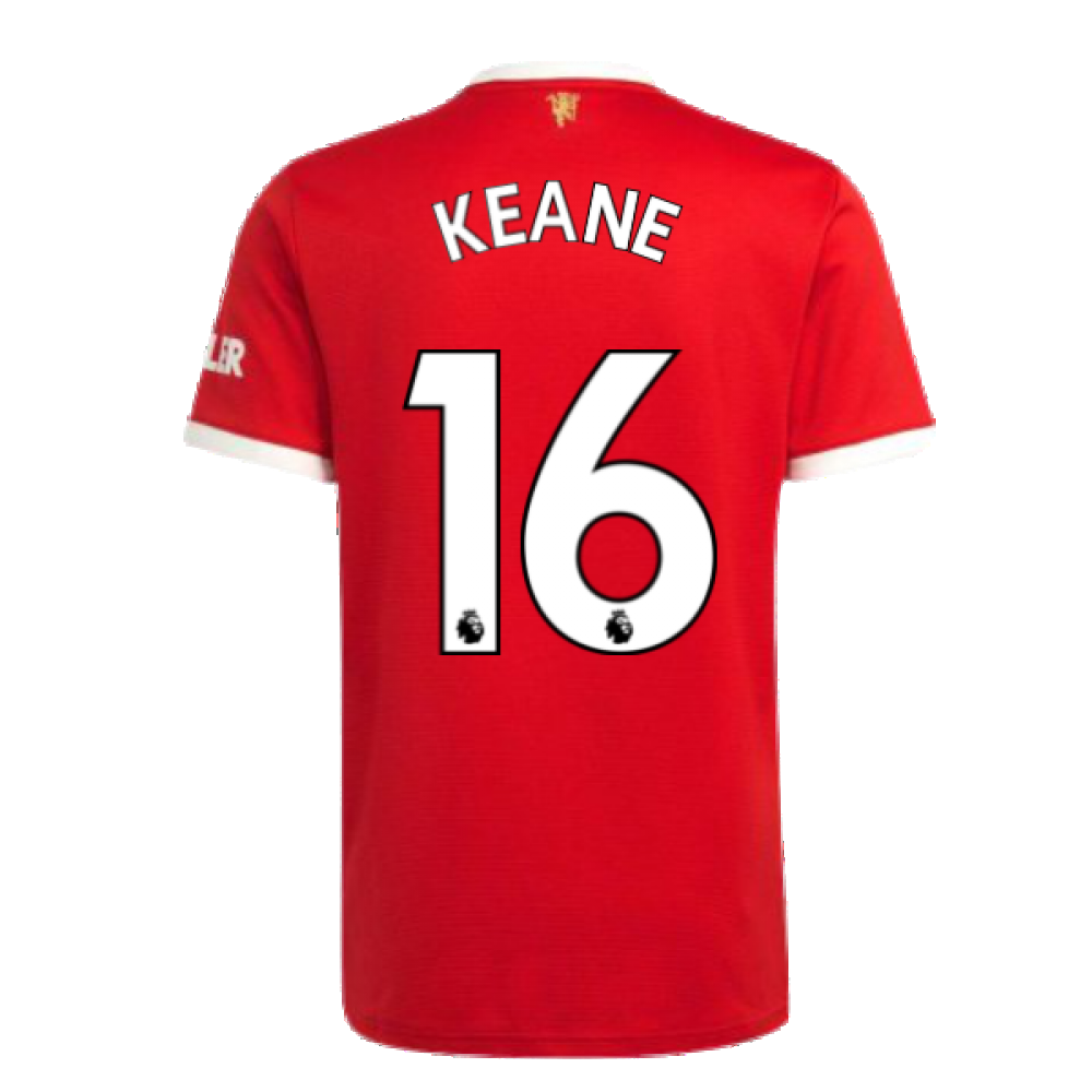 Man Utd 2021-2022 Home Shirt (KEANE 16)