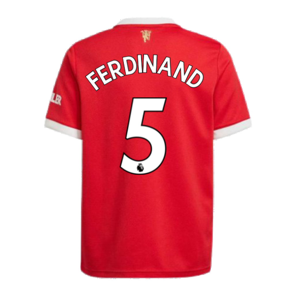 Man Utd 2021-2022 Home Shirt (Kids) (FERDINAND 5)