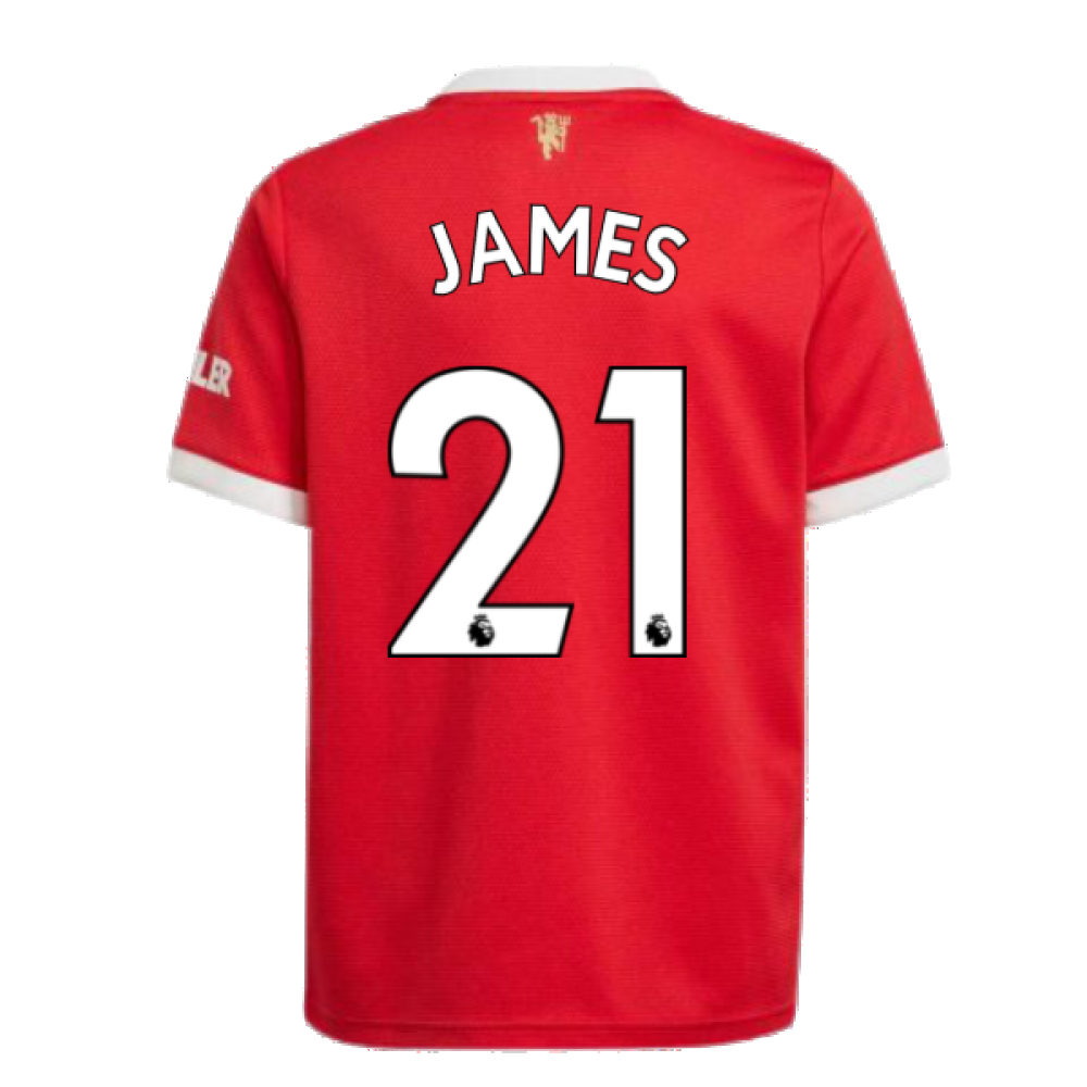 Man Utd 2021-2022 Home Shirt (Kids) (JAMES 21)