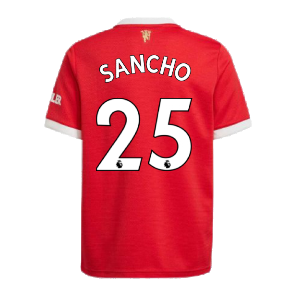 Man Utd 2021-2022 Home Shirt (Kids) (SANCHO 25)