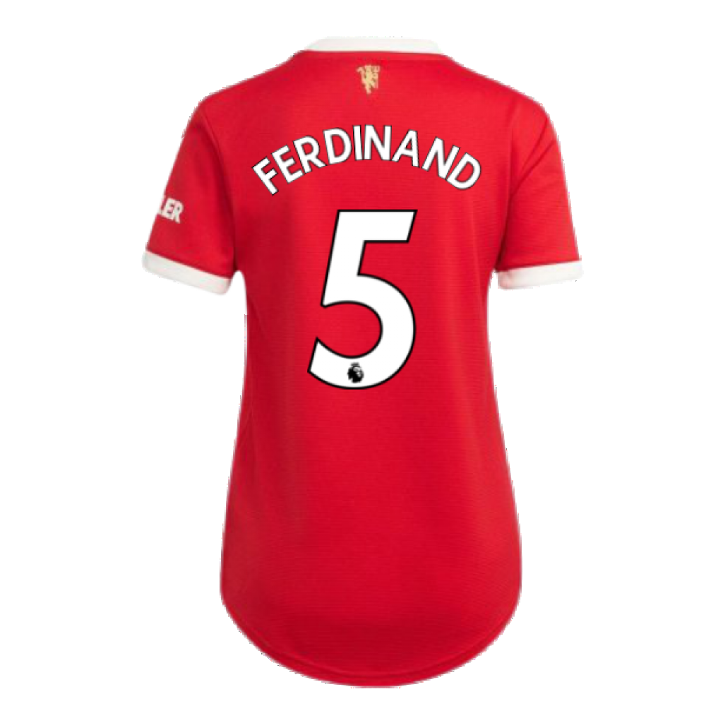 Man Utd 2021-2022 Home Shirt (Ladies) (FERDINAND 5)