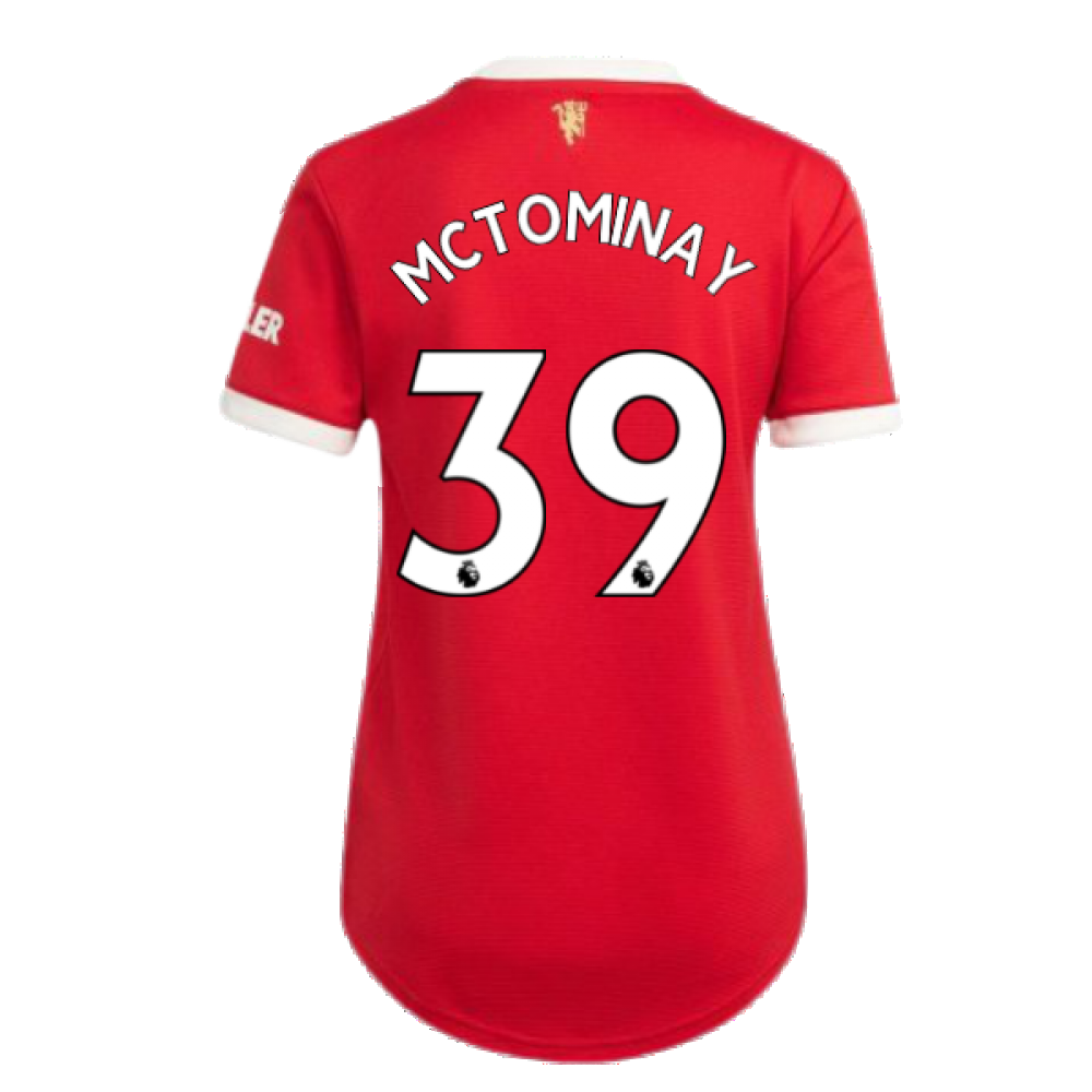 Man Utd 2021-2022 Home Shirt (Ladies) (McTOMINAY 39)