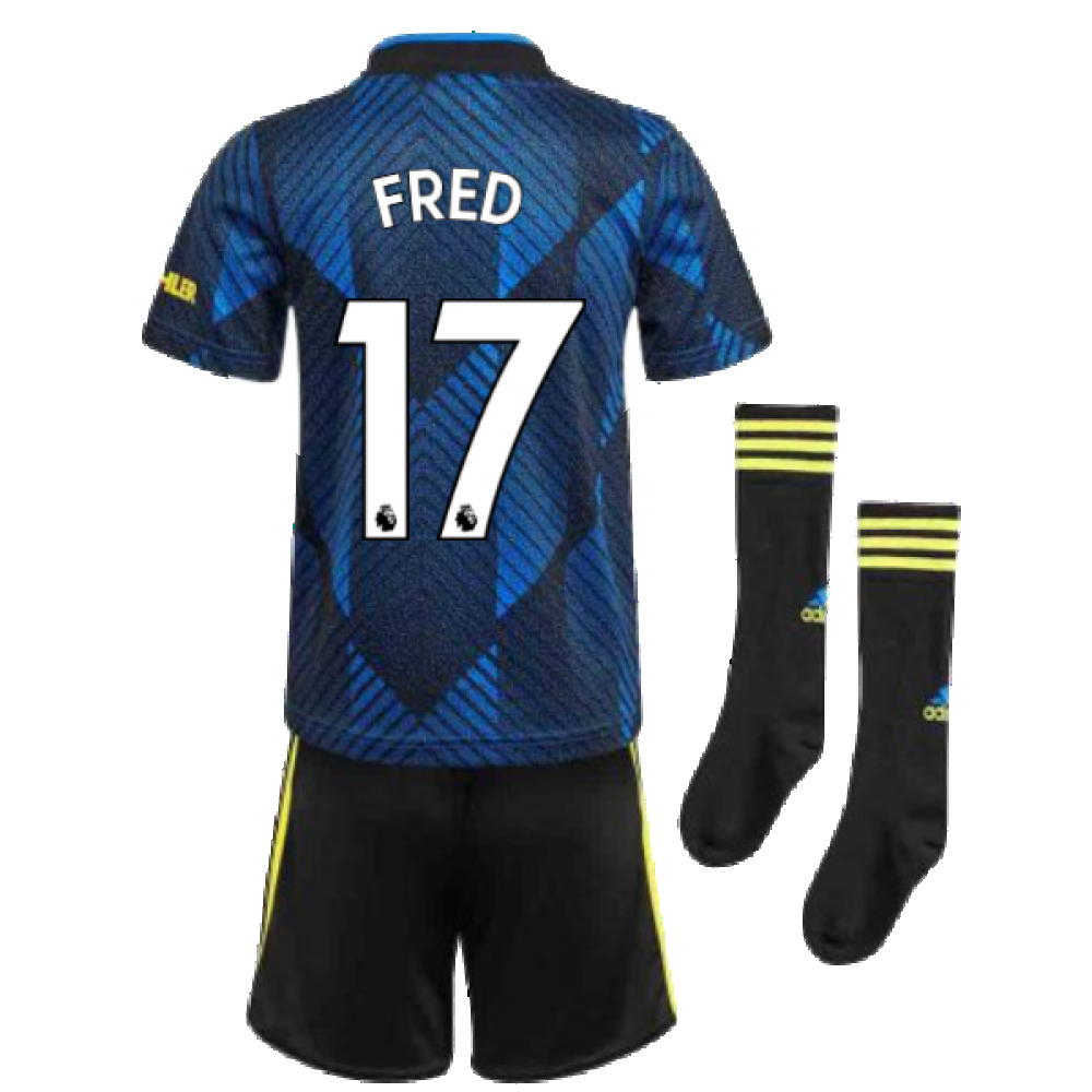 Man Utd 2021-2022 Third Mini Kit (Blue) (FRED 17)