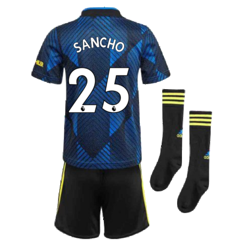 Man Utd 2021-2022 Third Mini Kit (Blue) (SANCHO 25)