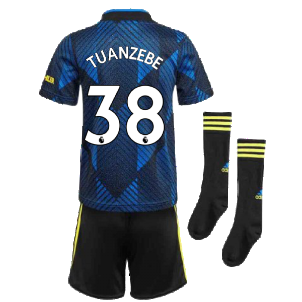 Man Utd 2021-2022 Third Mini Kit (Blue) (TUANZEBE 38)