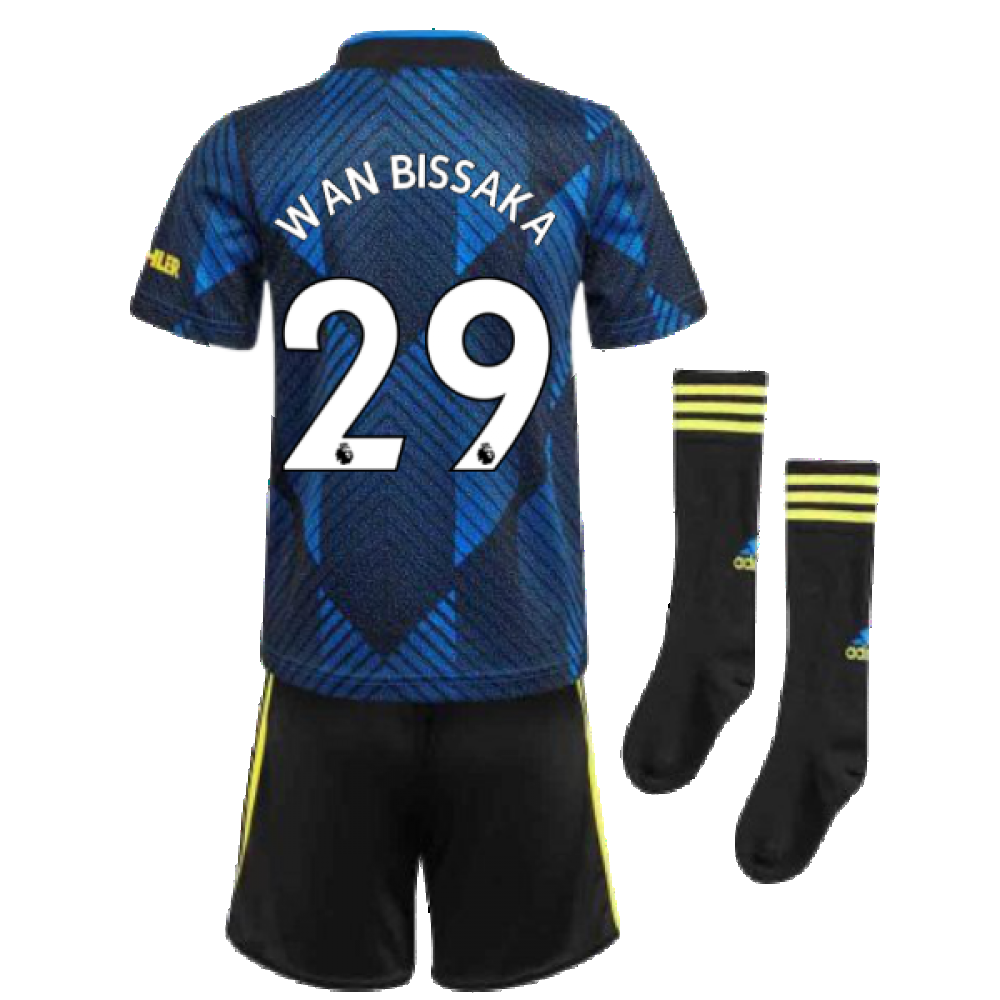 Man Utd 2021-2022 Third Mini Kit (Blue) (WAN BISSAKA 29)