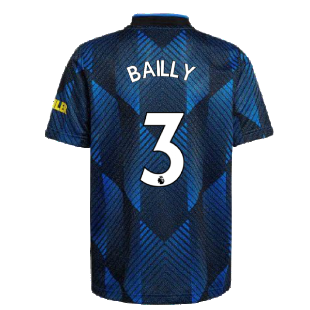 Man Utd 2021-2022 Third Shirt (Kids) (BAILLY 3)