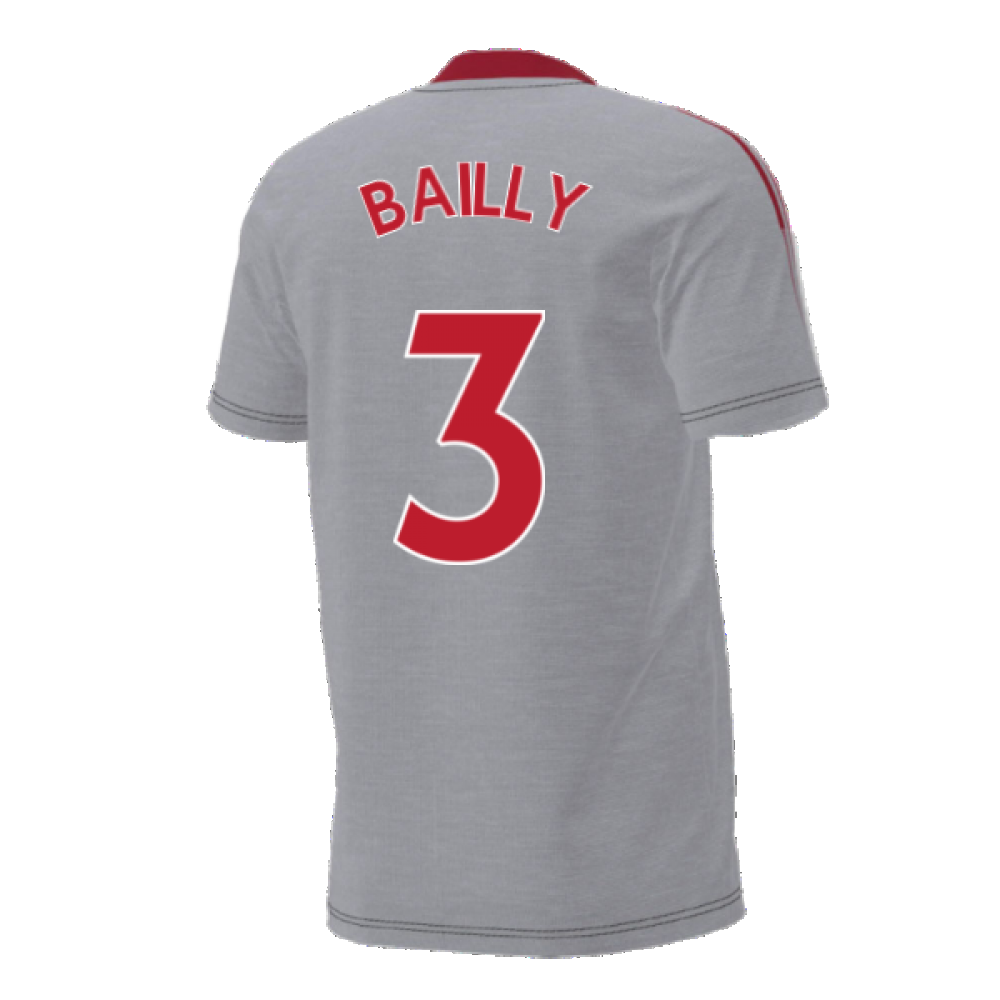 Man Utd 2021-2022 Training Tee (Grey) (BAILLY 3)