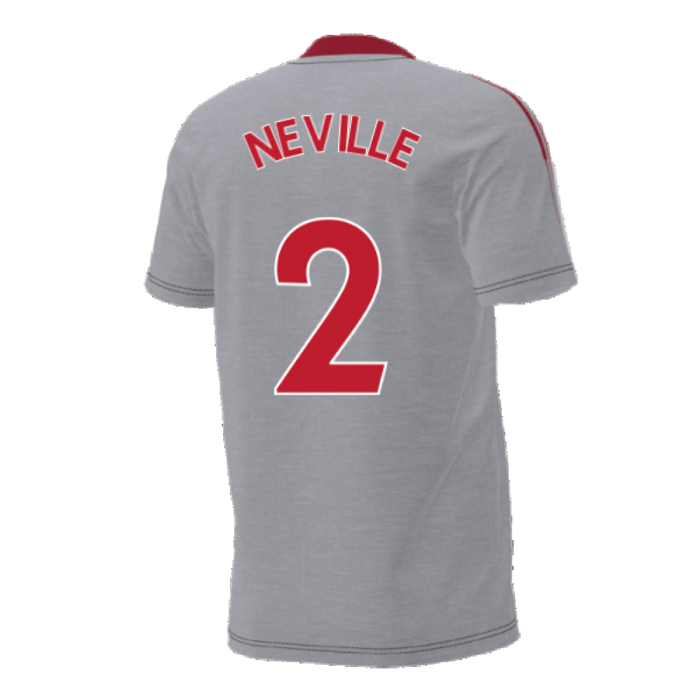 Man Utd 2021-2022 Training Tee (Grey) (NEVILLE 2)