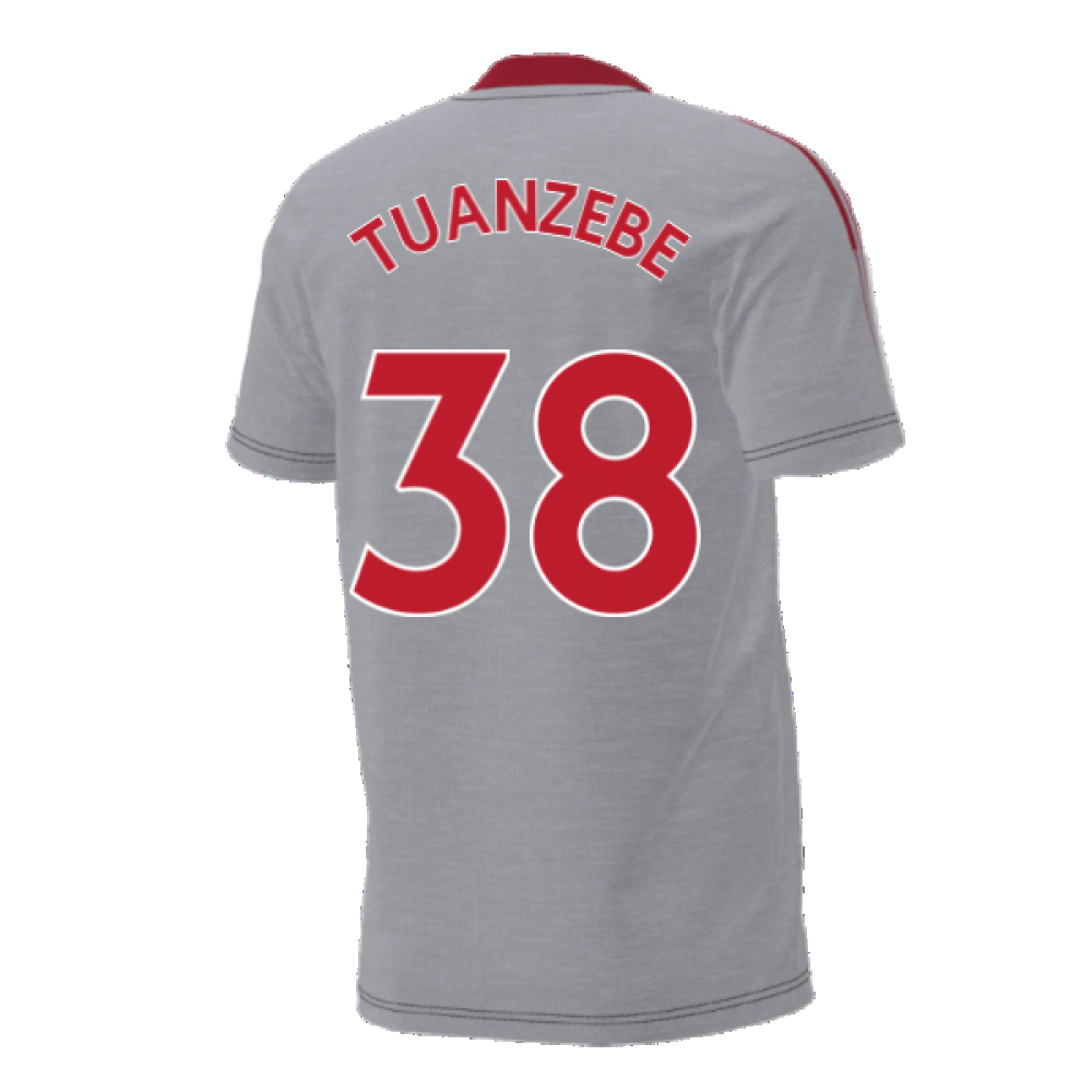 Man Utd 2021-2022 Training Tee (Grey) (TUANZEBE 38)