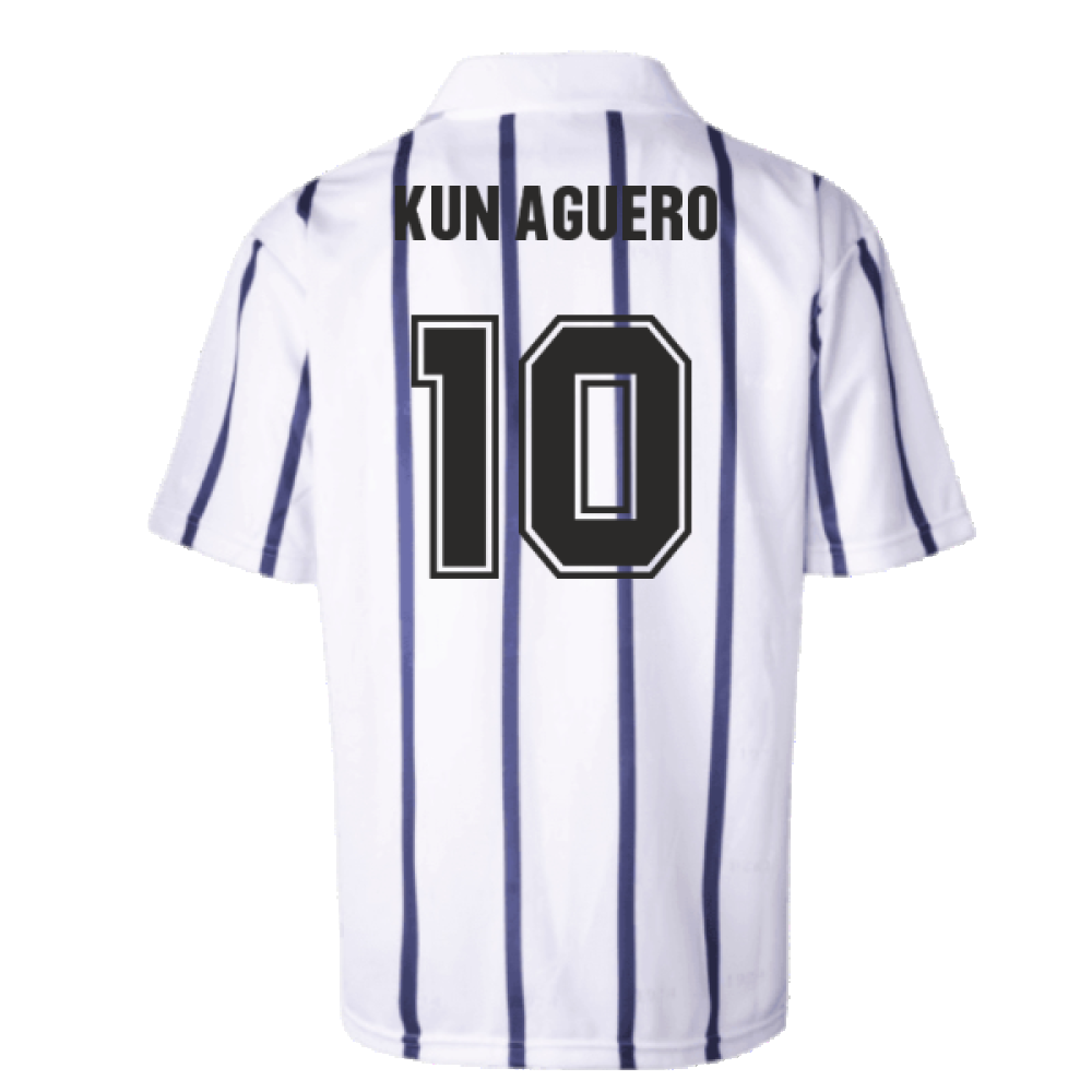 Manchester City 1993 Away Retro Football Shirt (KUN AGUERO 10)