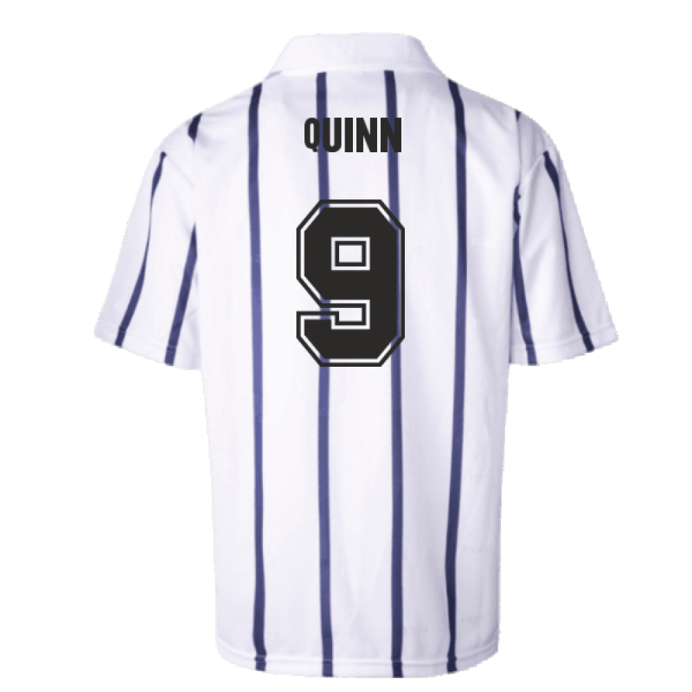 Manchester City 1993 Away Retro Football Shirt (Quinn 9)