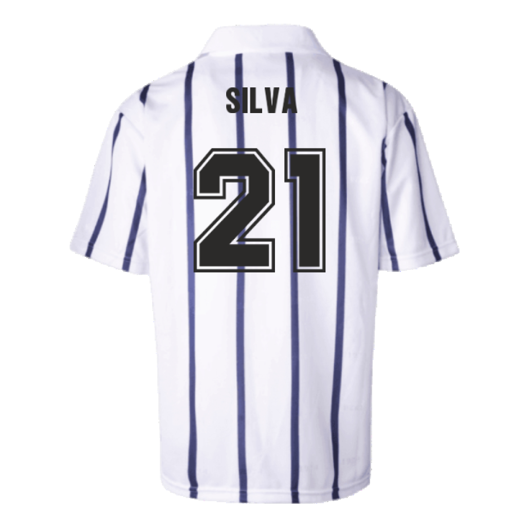 Manchester City 1993 Away Retro Football Shirt (SILVA 21)