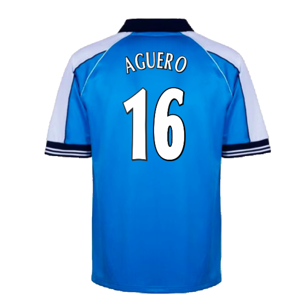 Manchester City 2000 Home Retro Shirt (Aguero 16)