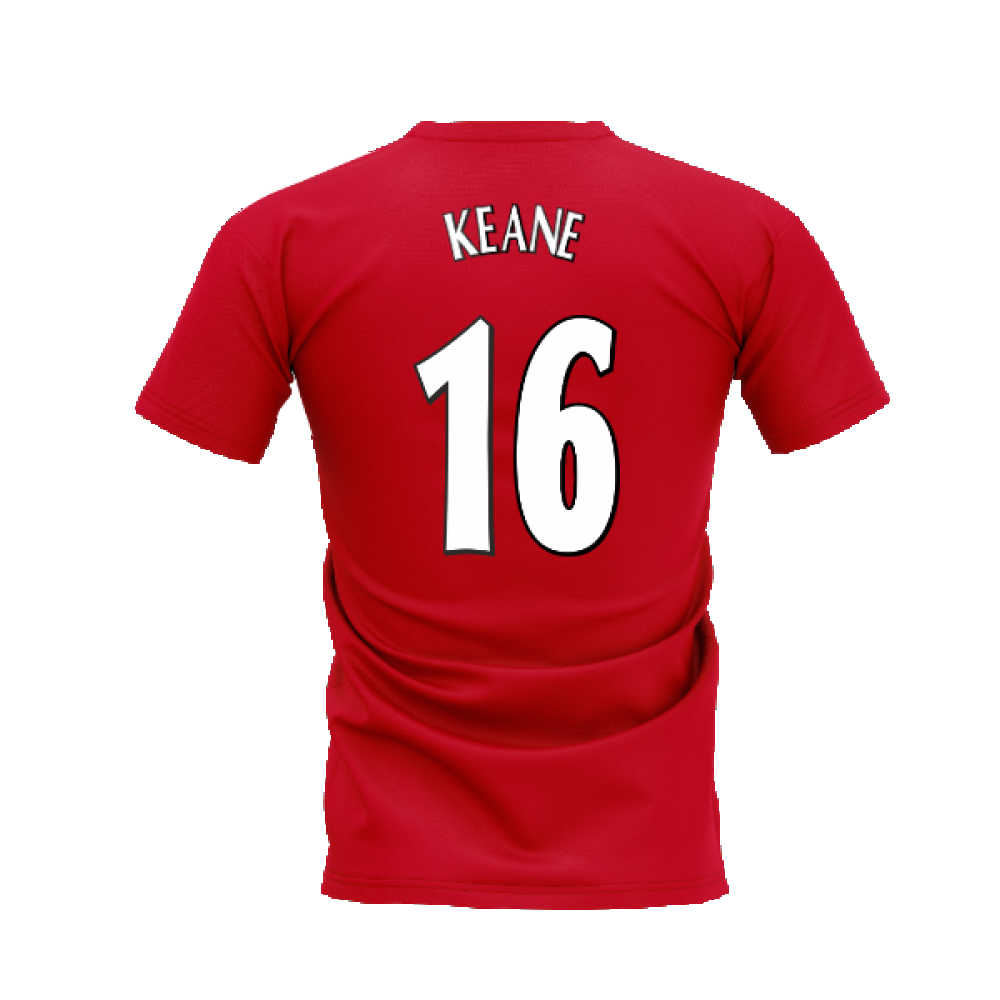 Manchester United 1998-1999 Retro Shirt T-shirt (Red) (Keane 16)