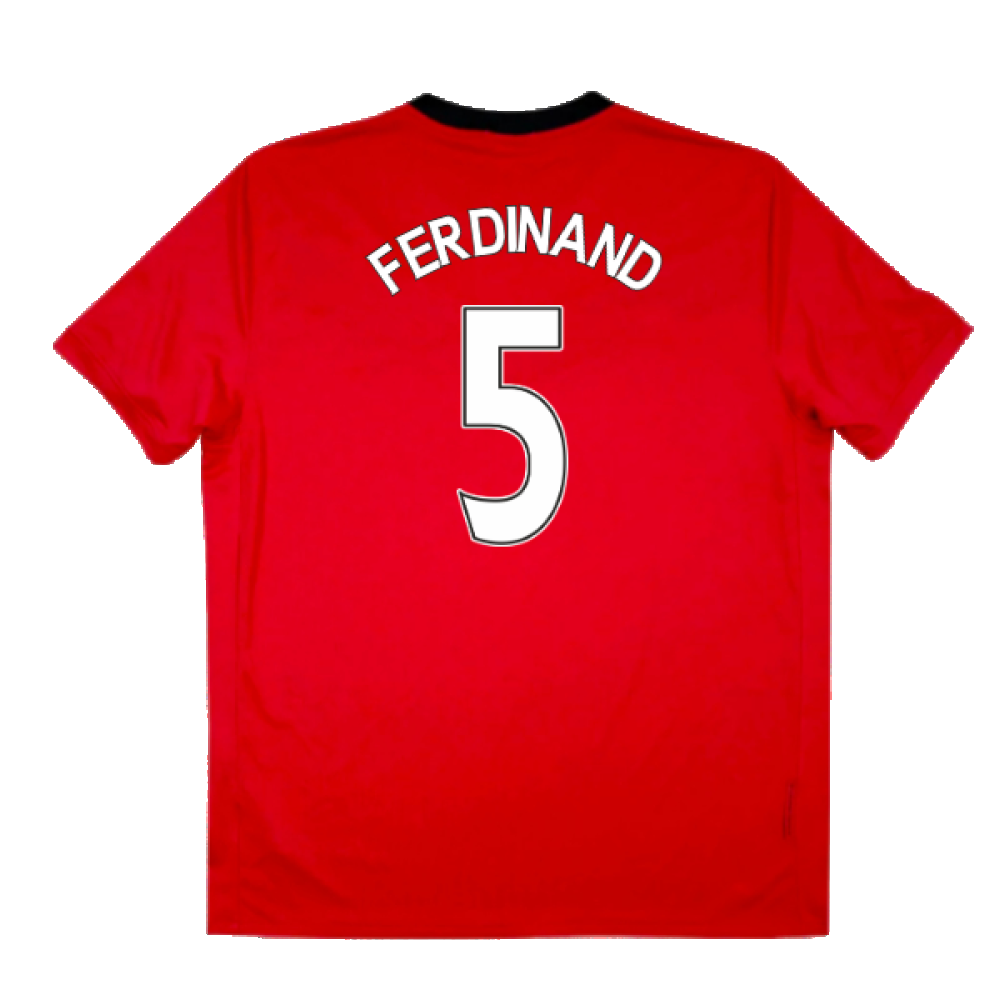 Manchester United 2009-10 Home Shirt (Very Good) (FERDINAND 5)