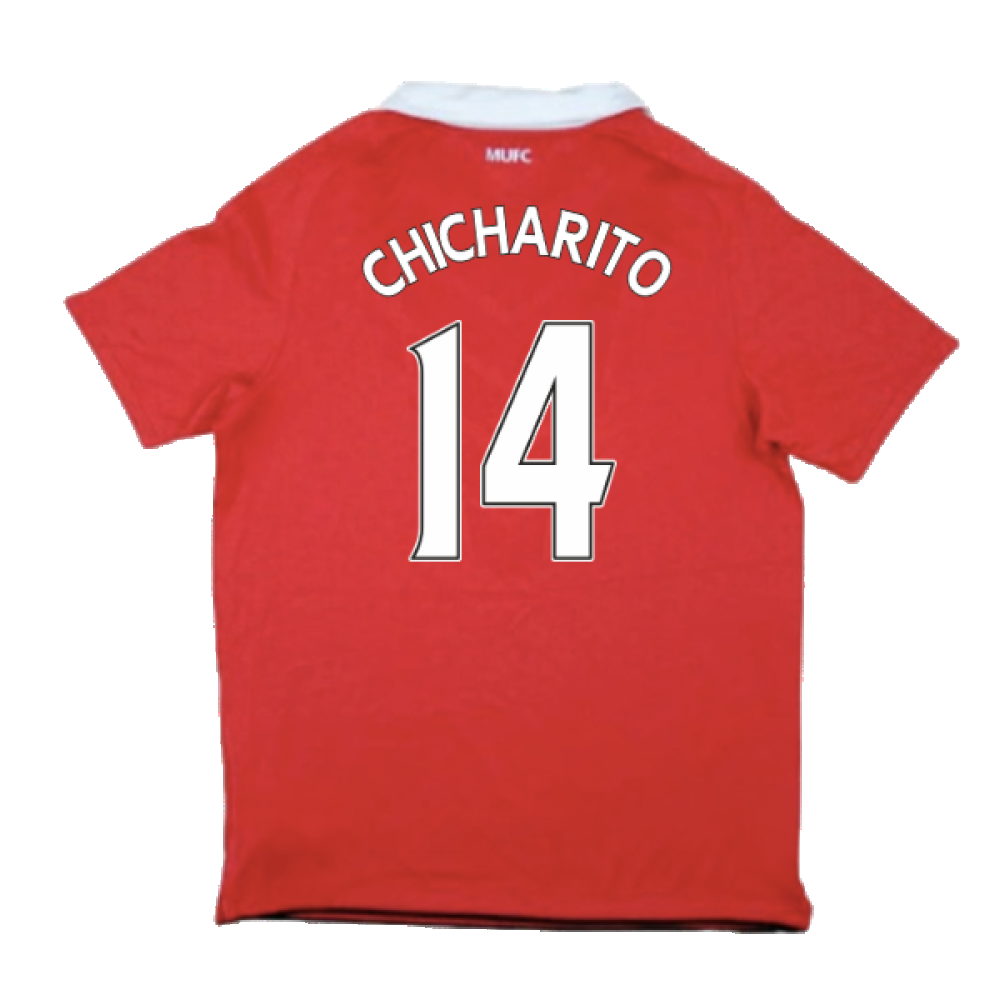 Manchester United 2010-11 Home Shirt (Very Good) (Chicharito 14)