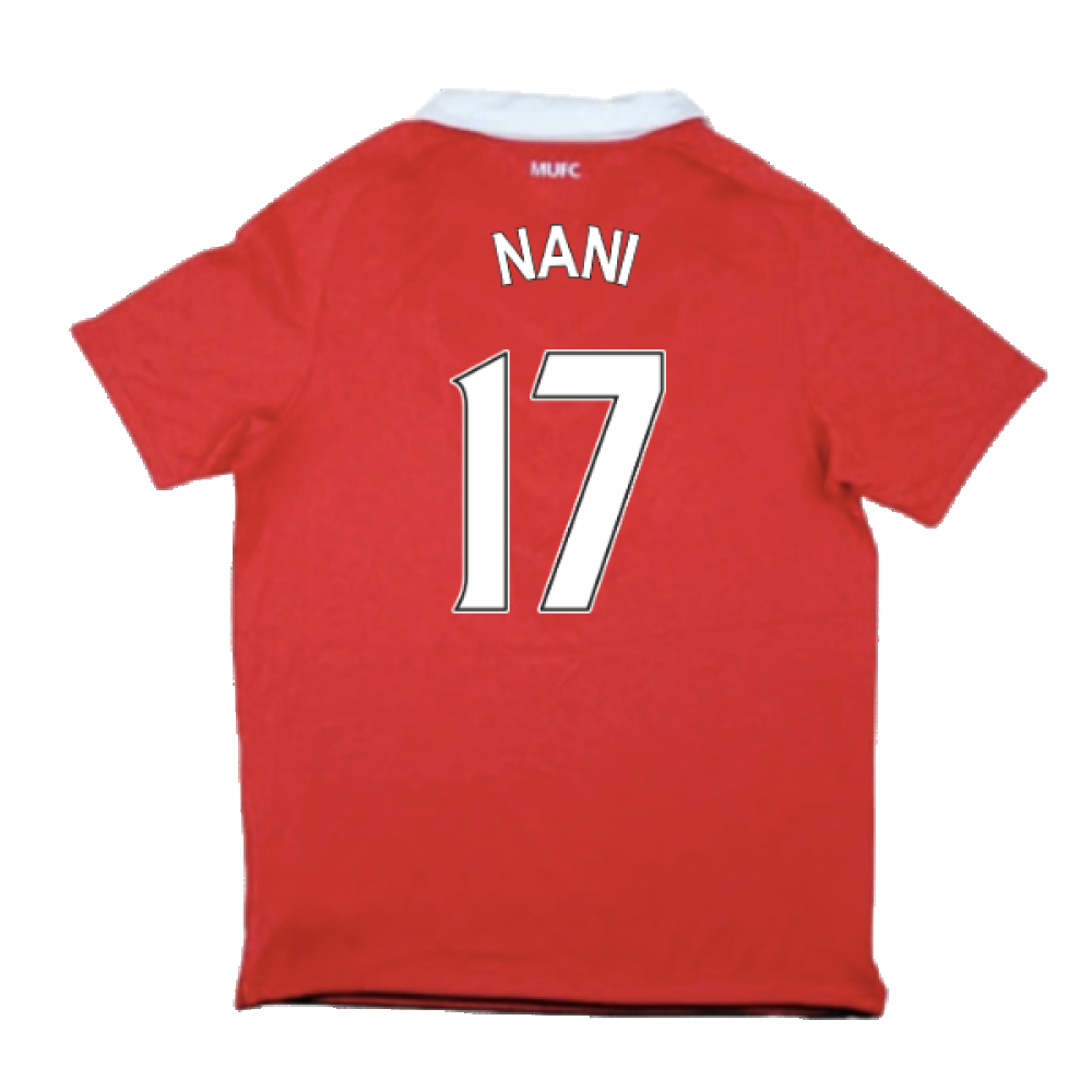 Manchester United 2010-11 Home Shirt (Very Good) (Nani 17)