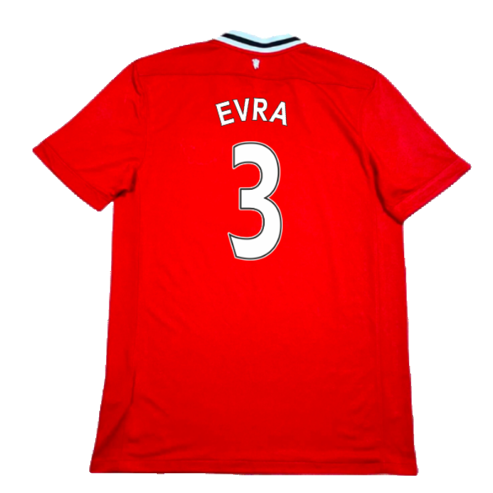 Manchester United 2011-12 Home Shirt (XL) (Very Good) (Evra 3)