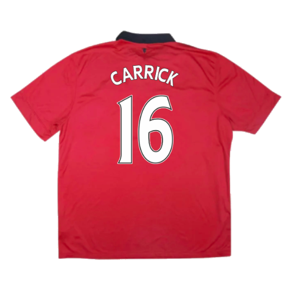 Manchester United 2013-14 Home Shirt (Small) (Very Good) (Carrick 16)