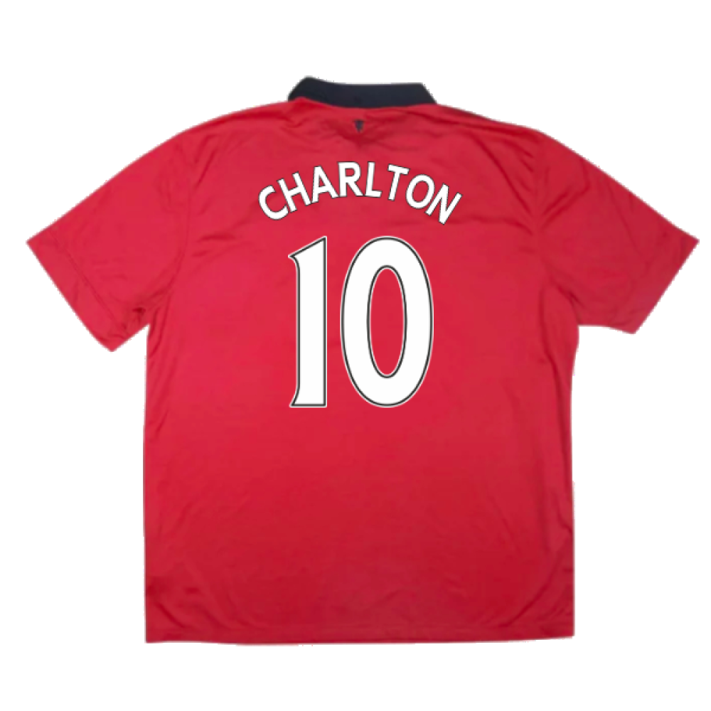 Manchester United 2013-14 Home Shirt (Small) (Very Good) (Charlton 10)