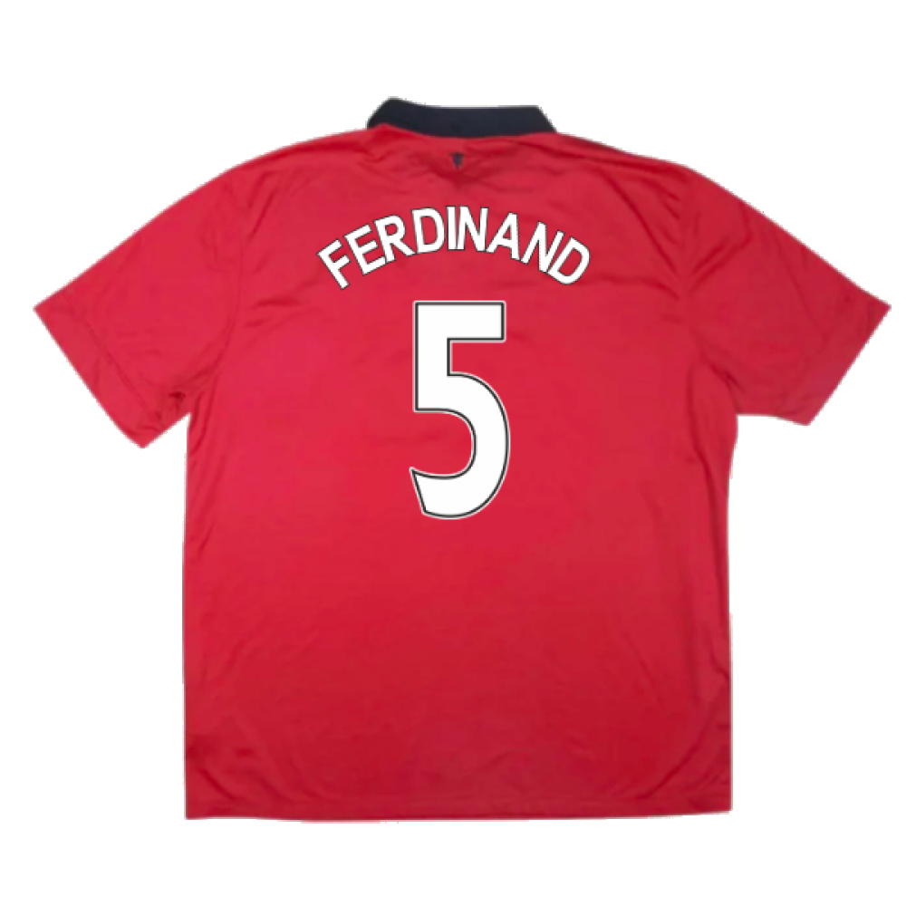 Manchester United 2013-14 Home Shirt (Small) (Very Good) (Ferdinand 5)