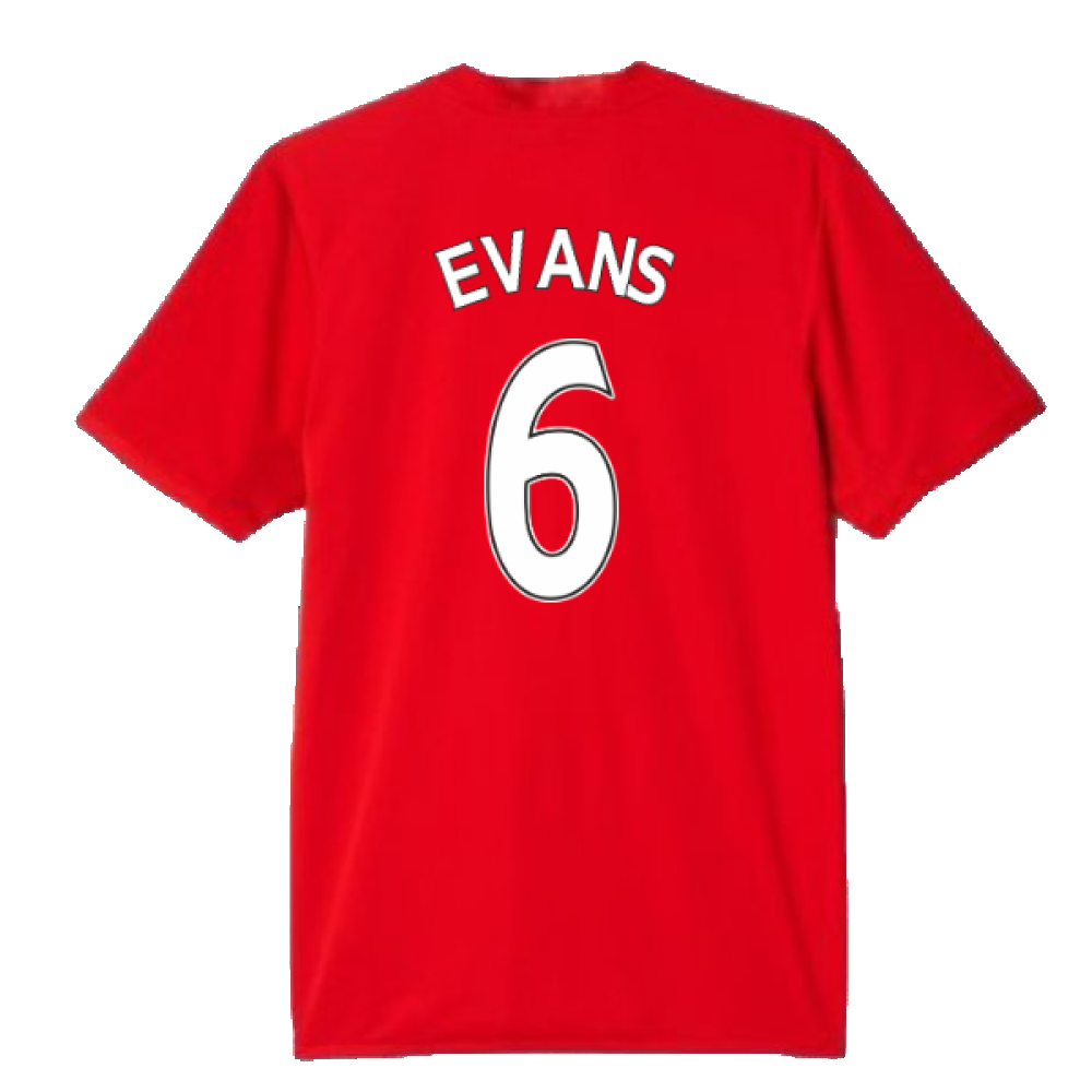 Manchester United 2015-16 Home Shirt (S) (Evans 6) (Very Good)