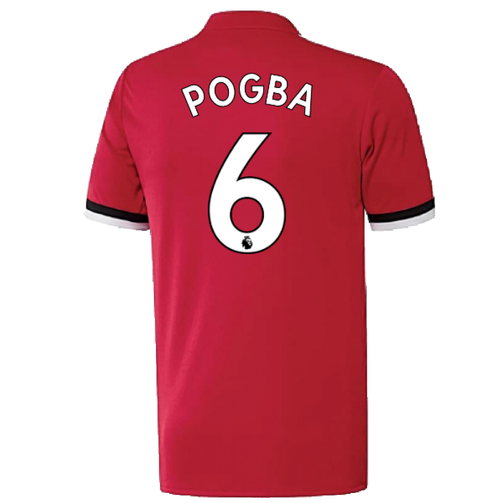 Manchester United 2017-18 Home Shirt ((Excellent) L) (Pogba 6)