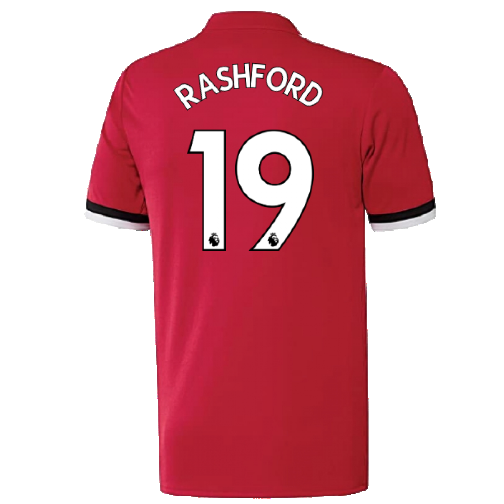 Manchester United 2017-18 Home Shirt ((Excellent) L) (Rashford 19)