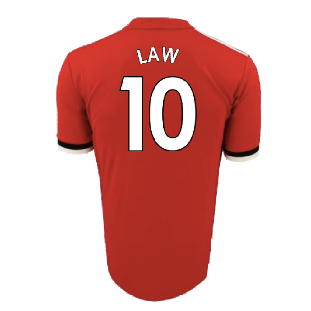 Manchester United 2017-18 Home Shirt (L) (Very Good) (Law 10)