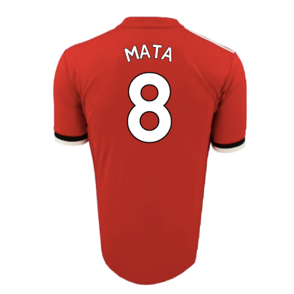 Manchester United 2017-18 Home Shirt (L) (Mint) (Mata 8)