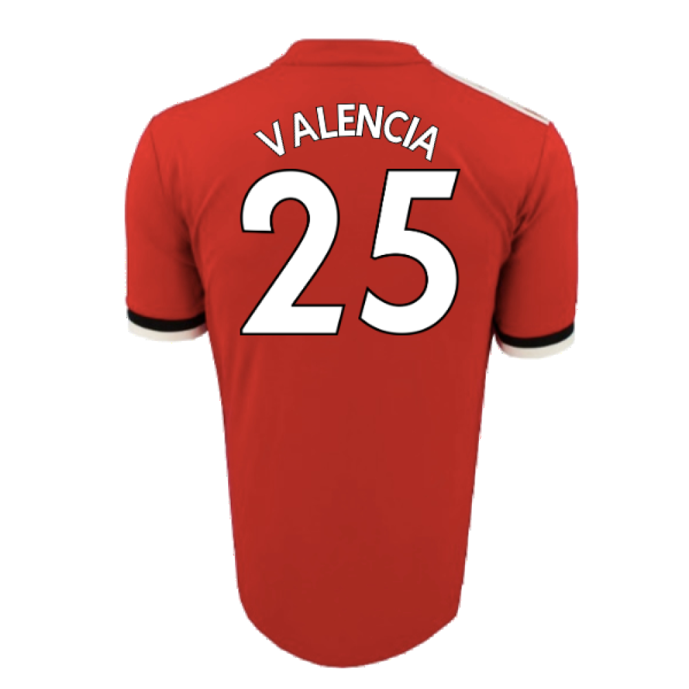 Manchester United 2017-18 Home Shirt (L) (Mint) (Valencia 25)