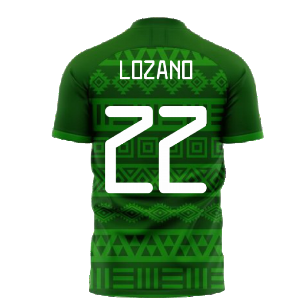 Mexico 2024-2025 Home Concept Football Kit (Libero) (LOZANO 22)